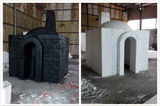 影視道具噴涂聚脲(圖1) 泡沫城堡影視道具噴涂聚脲外層防護