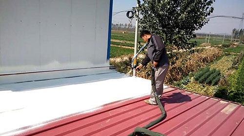 彩鋼防腐防銹專用涂料 雙組份聚脲(圖2) 彩鋼瓦防腐聚脲案例